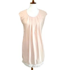 Talia gogo Blush cream pink Italy shift dress med